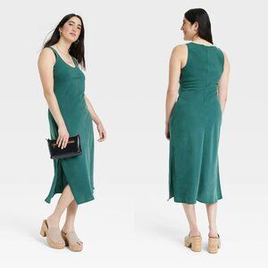 Small - Womens Midi Slip Dress - Universal Thread - Woodland Green